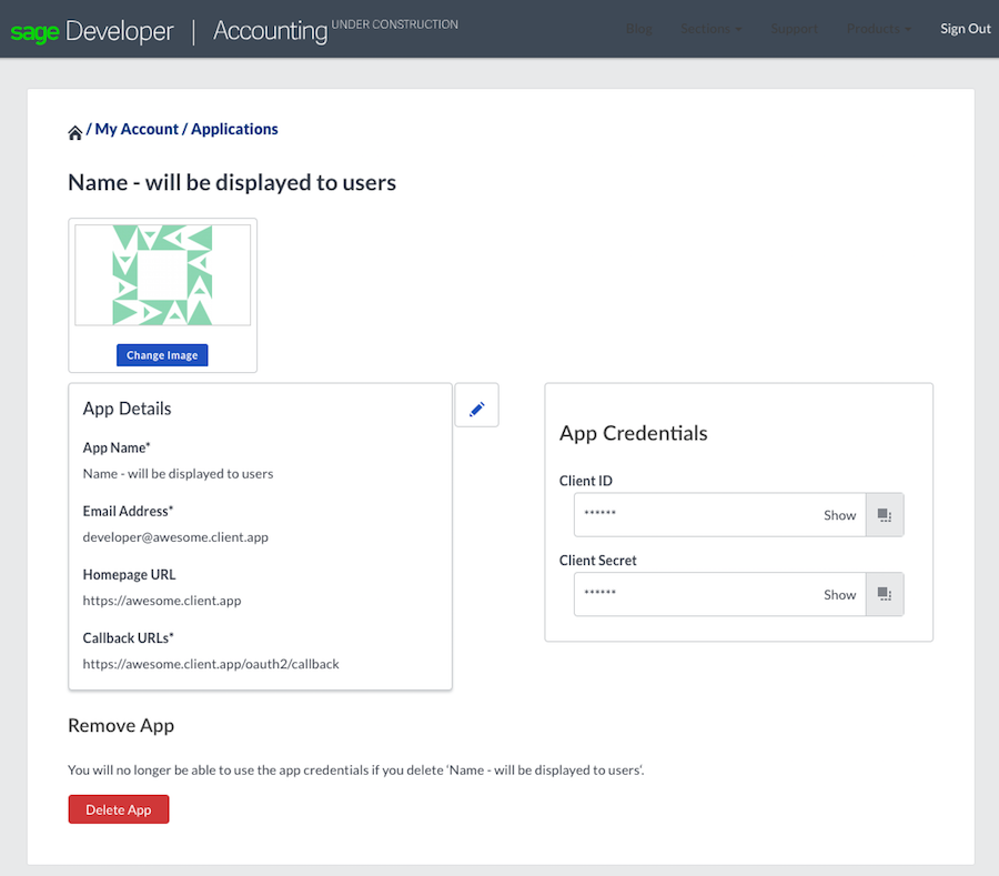 How to Create Your First App · Docs (v1.0.0) · Sage Accounting ...